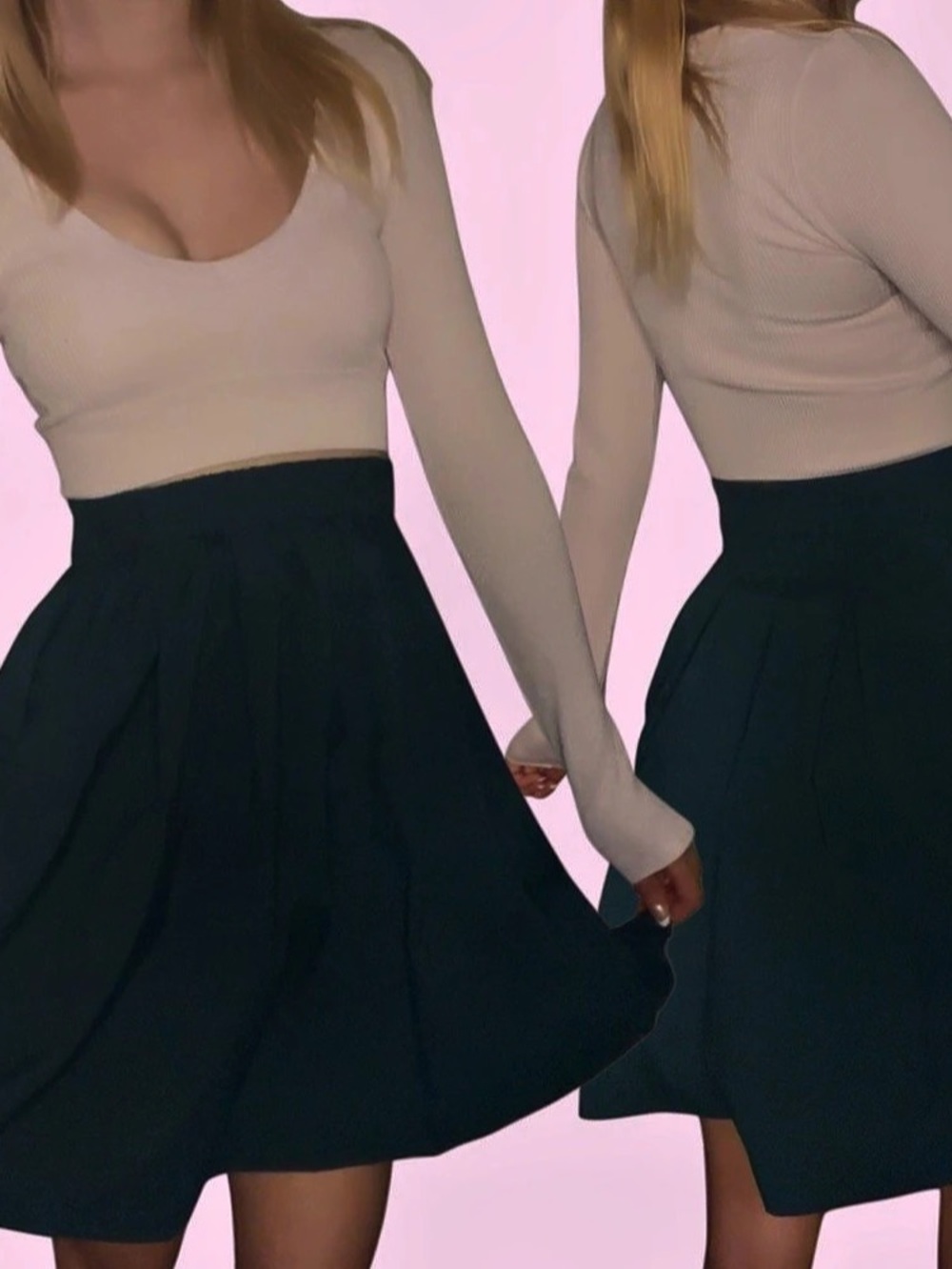 A-Line Skirt in Green